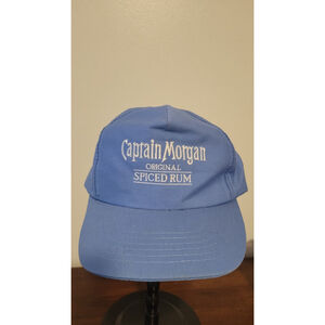 NEW VINTAGE CAPTAIN MORGAN ORIGINAL SPICED RUM SNAPBACK, TRUCKER HAT, BLUE